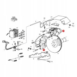 Fendt f178107 stabdžių apkabų remonto komplektas