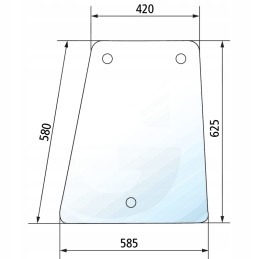 David Brown 1194 1394 1494 dešinės pusės langas