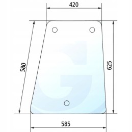 David Brown 1194 1394 1494 dešinės pusės langas
