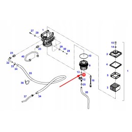 F725200060070 kuro pirminio filtro dangtelis