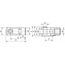 Šakės ir kotas m8x48 ca98130
