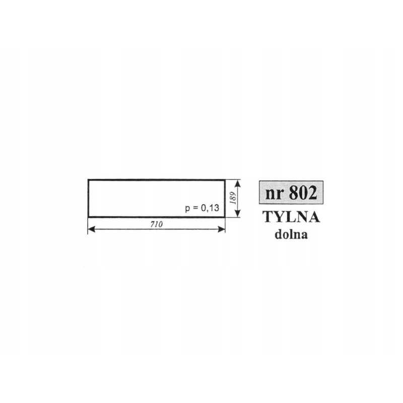 Apatinis galinis langas c 360 cone 802