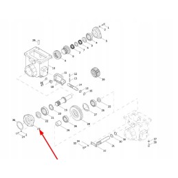 Te254 421a 1 09 priekinio pavaros guolio korpusas