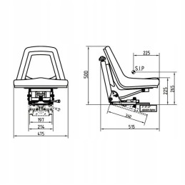 Tvirta sėdynė Ursus C330 C 360 50671060