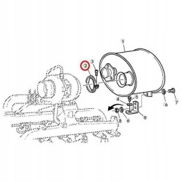 John Deere 6000 duslintuvo spaustukas, profiliuotas, AL82257