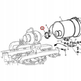 John Deere 6000 duslintuvo spaustukas, profiliuotas, AL82257