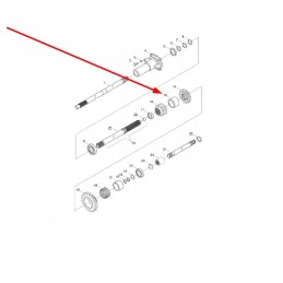 Tb550 372 20 pavarų dėžės veleno įvorė