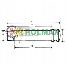 Standartinis kaištis 28x165 mm z328130kr