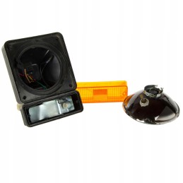 Priekinis žibintas su posūkio signalu JCB Fastrac H4 lempa