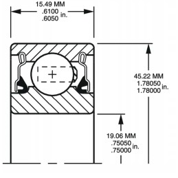 Rutulinis guolis p204rr6