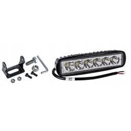 LED darbo lempa 18w 12 24v plokščia, koncentruota, 2 vnt