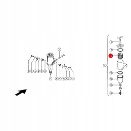 Claas 723697 1 SF Sk3053 kuro filtras