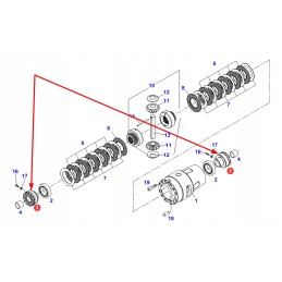 F339300020650 diferencialo flanšas