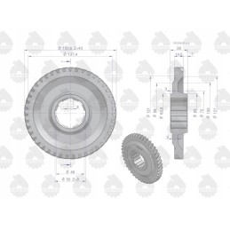Varomasis ratas su nuolatine pavara c 330 arba