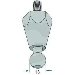 Dujinės pavaros rutulinis šarnyras, priekinis galinis stiklas
