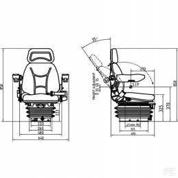 Universali mechaninė sėdynė