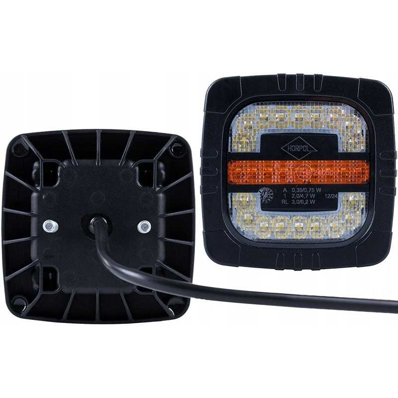 Kombinuotas priekinis žibintas su horpolo kryptimi