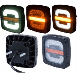 Kombinuotas priekinis žibintas su horpolo kryptimi