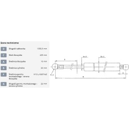 Dujinė spyruoklė l1030 5 mm 335n stabilus ca711616