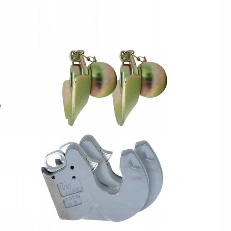 Kabliukai, kabliukų komplektas, kampas 2, rutuliukai su apykakle