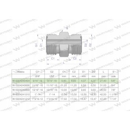 Colinė hidraulinė jungtis BB 9 16 Orfs Warynski