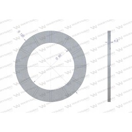 Šarnyrinio teleskopinio veleno frikcinės sankabos pamušalas