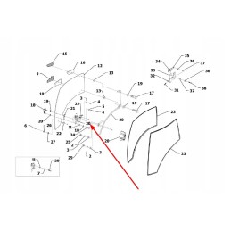 Ts06451014017 pilnas dešiniųjų salono durų užraktas