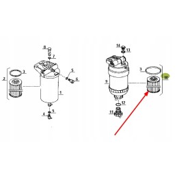 6005029364 variklio kuro filtro įdėklas