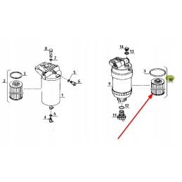 6005029364 variklio kuro filtro įdėklas