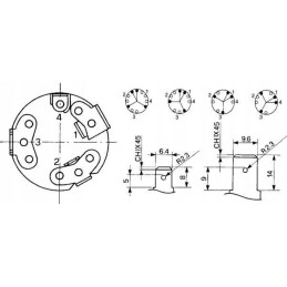 Uždegimo jungiklis 1 2 3 4 cobo