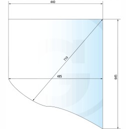 Fendt dešinės pusės langas h33481 dešinėje pusėje