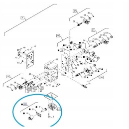 Solenoidinis vožtuvas new Holland tm cr cx tc 5190767 cnh