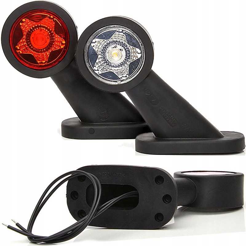 Kombinuoti priekiniai ir galiniai gabaritiniai žibintai priekaboms