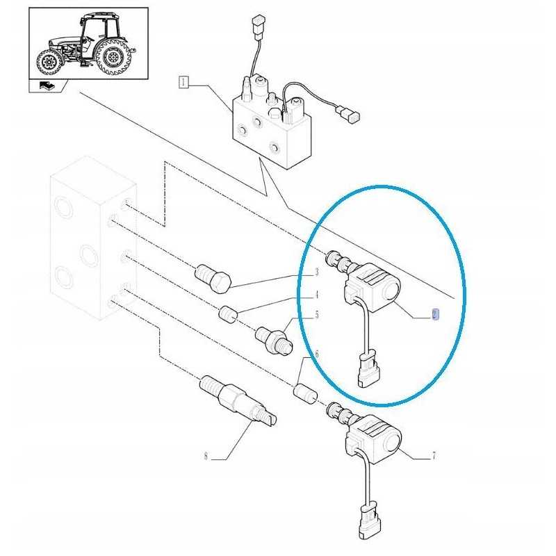 Solenoidinis vožtuvas new Holland t4 tn 5188937 cnh
