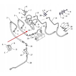 P5p40201059 orbitrol hidraulinis vamzdis