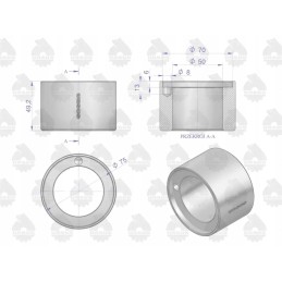 Priekinės ašies kaiščio įdėklas C 385 originalus Ursu