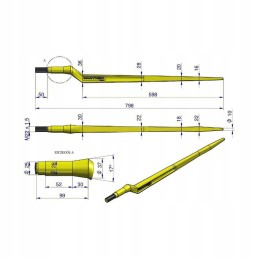 Universalus krautuvas su 800 mm Warynski ratu