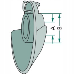 Cat 3 flanšas 55mm 37mm 712c635 cbm