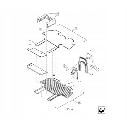 New Holland T8 Case Magnum grindų kilimėlis 47818568