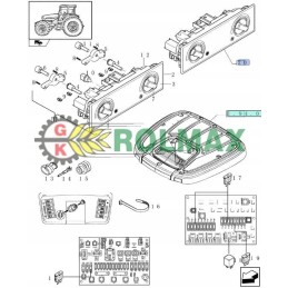Šildytuvo rankenėlės new Holland t7500 87668793