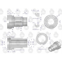 Išorinis siurblio pavaros velenas C 385 originalus Ursus