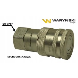 Greita jungtis su sausu nupjautu lizdu, 3-8 mm sriegis