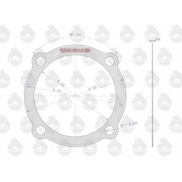 Pilnas galinės ašies tarpiklių komplektas C 385