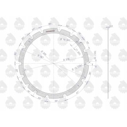 Pilnas galinės ašies tarpiklių komplektas C 385