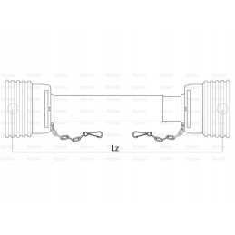 Gardlock relės veleno dangtis 950mm sr 82mm