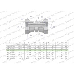 Inch aa 3 8 hidraulinė redukcinė jungtis