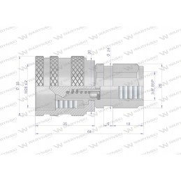 Prisukama greitoji hidraulinė jungtis, G3 kištukas 8