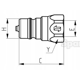 Kištukas Hydra male 1 4 Multi-mount 1 4 BSP moteriškas