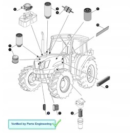 Originalus New Holland T5000 cnh filtrų komplektas