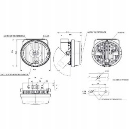 Halogeninė darbo lempa LED 562 12v 24v balta